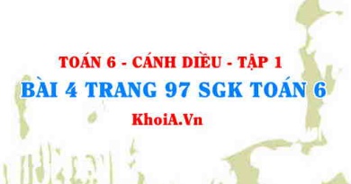 Bài 4 trang 97 SGK Toán 6 tập 1 Cánh Diều